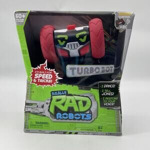 Really RAD Robots - Remote Control & Voice Command Rare TURBO BOT **Box Dmg READ